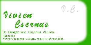 vivien csernus business card